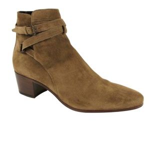 Beautiful!!! SAINT LAURENT WOMEN'S BROWN SUEDE BLAKE JODHPUR ANKLE BOOTS